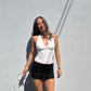 Double Lined Black Mini Skort