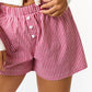 Gingham Elastic Waistband Boxer Shorts