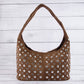 Multi Rivet Studded Shoulder Bag