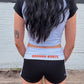Black OSU Foldover Shorts