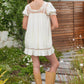 EVANGELIN Sheer Satin Dress