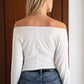 MARCELLE Asymmetric Slouchy Long Sleeve Top