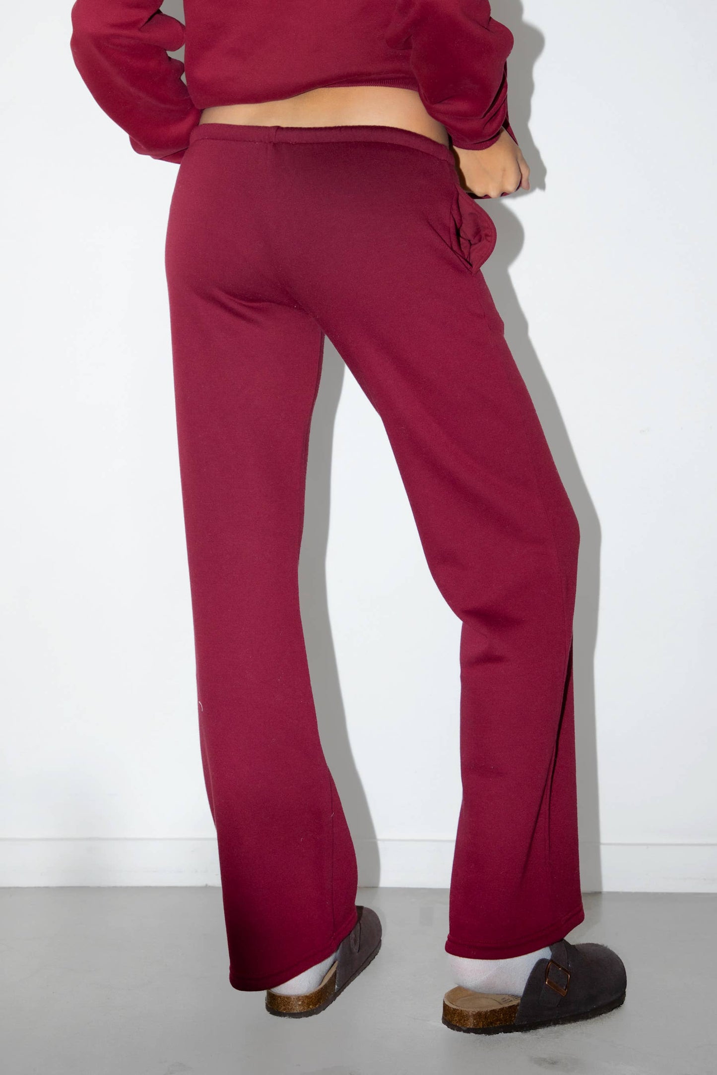 Emory Lightweight Fleece Wide Leg Pants