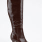 Croc Pattern Patent Finished Pointed Heel Boot