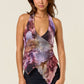Wrap Halter Neck Top
