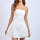 Solid Straight Tube Mini Dress