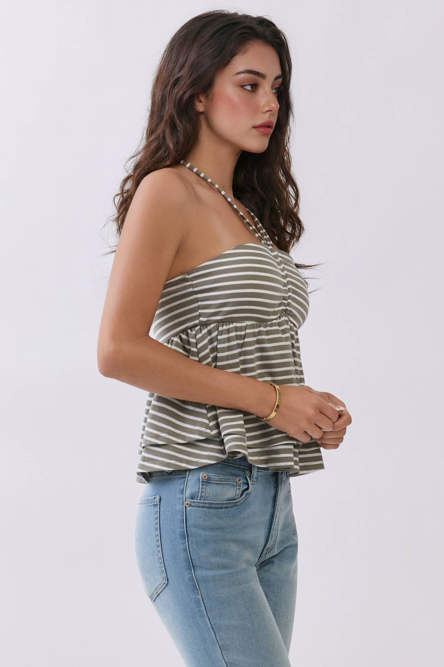 Stripe Halter Top