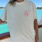 Ivory Pink Swim And Surf Comfort Colors Tee