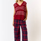 Red Plaid PJ Pantas