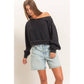 Off The Shoulder Sweatshirt