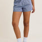 Elastic Gingham Waist Shorts
