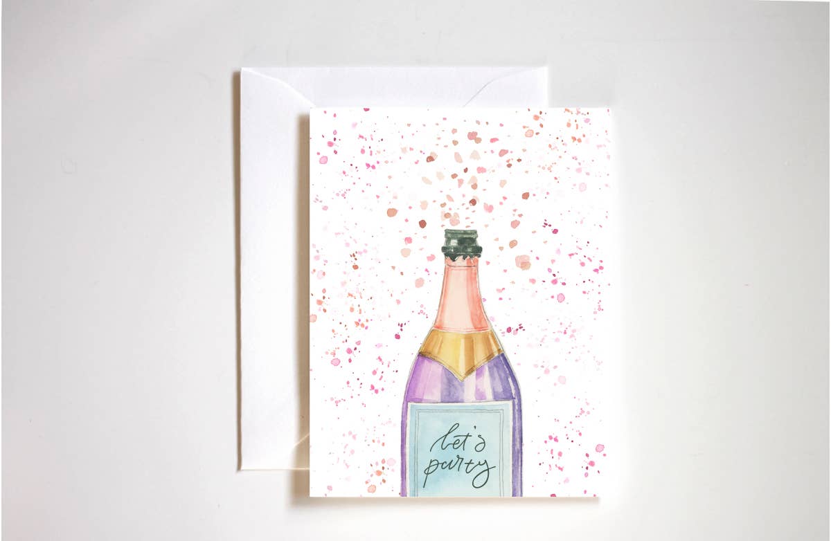 Let's party Birthday Card