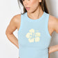 Flower Embroidery Tank