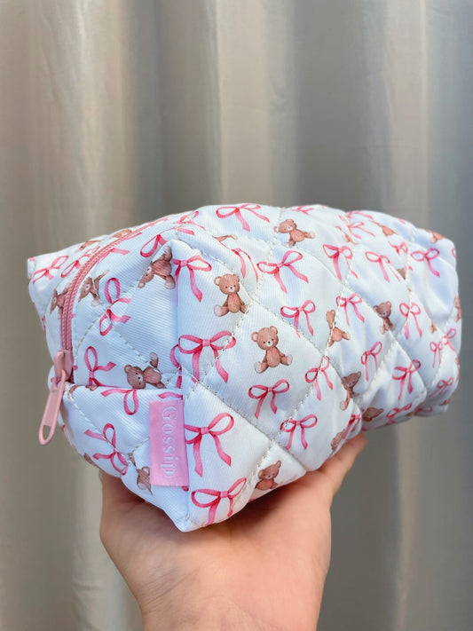 Quilted Makeup Bag