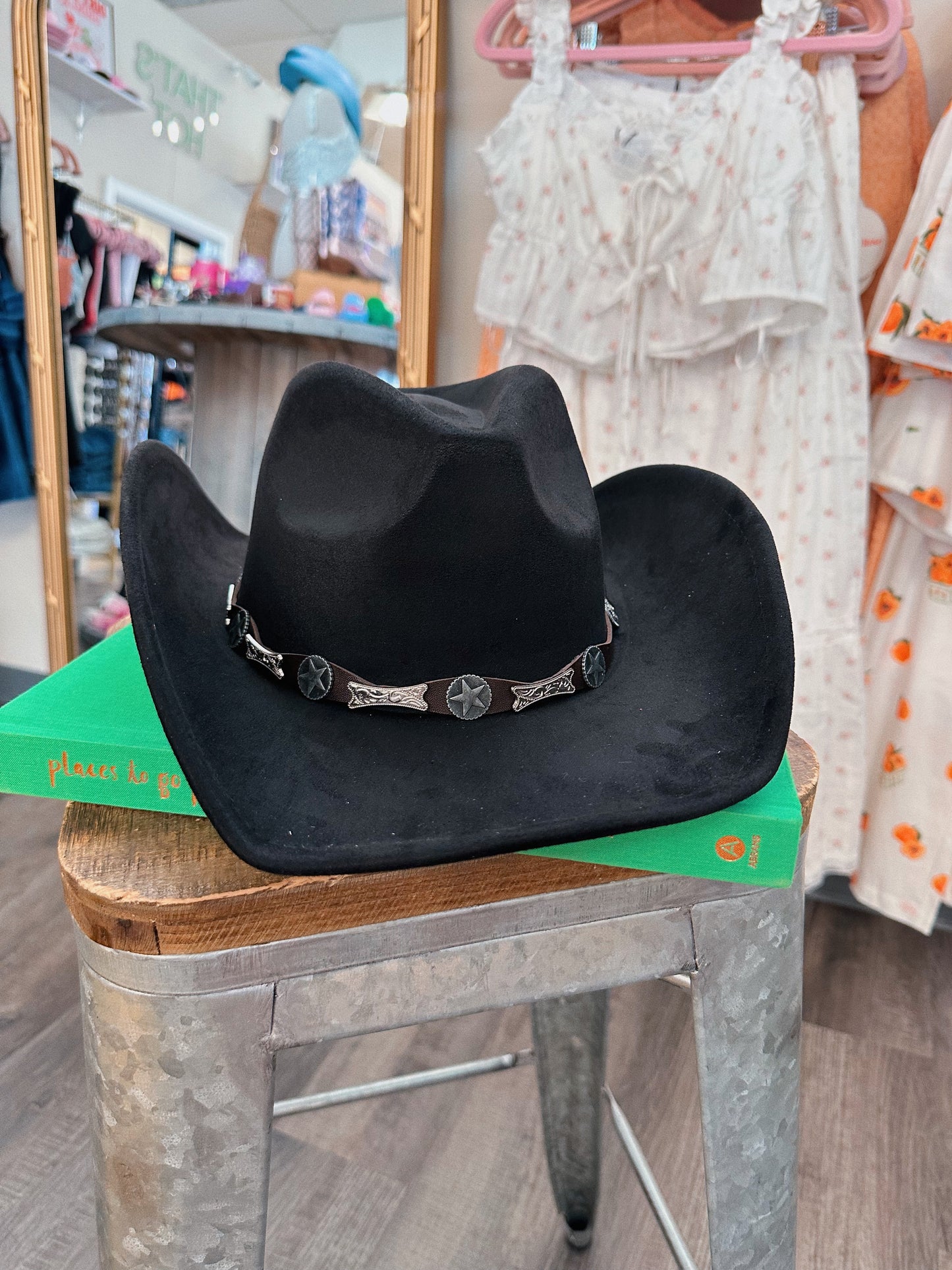 Black Western Cowgirl Hat