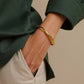 Axl 18K Gold Non-Tarnish Braided Bangle