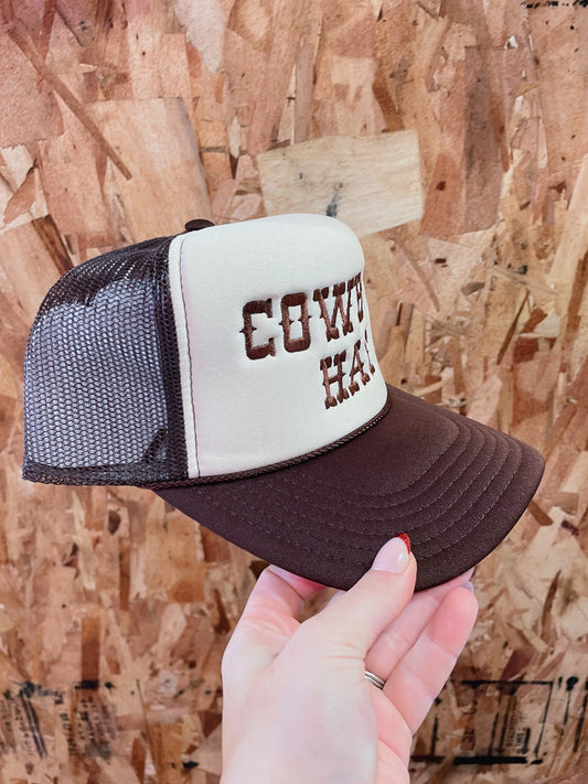 Cowboy Hat-Brown Trucker Hat