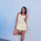 Butter Yellow Ruffle Dress