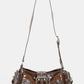 Rivet Detail Leather Shoulder Bag