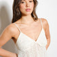 Ivory Lace Trim Cami Top