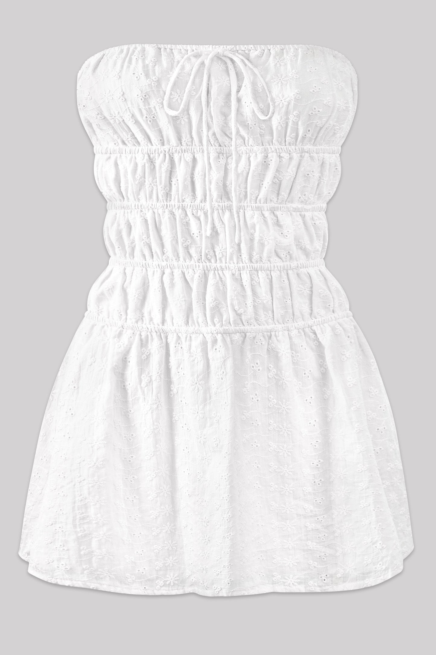 Strapless Eyelet Dress