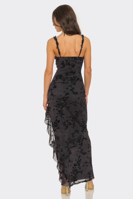 Black Floral Maxi