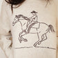 Embroidered Cowboy Knit Sweater
