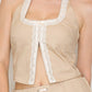 Halter Top Open Front