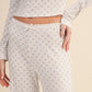 Heart Print Pointelle Lounge Bottoms