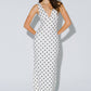 Chic Mesh Polka Dot Maxi Dress