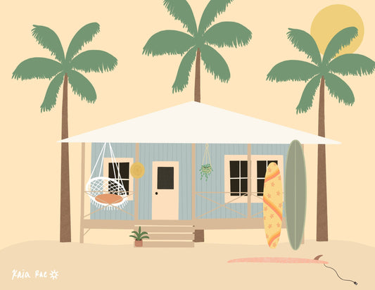 Surf Shack Art Print