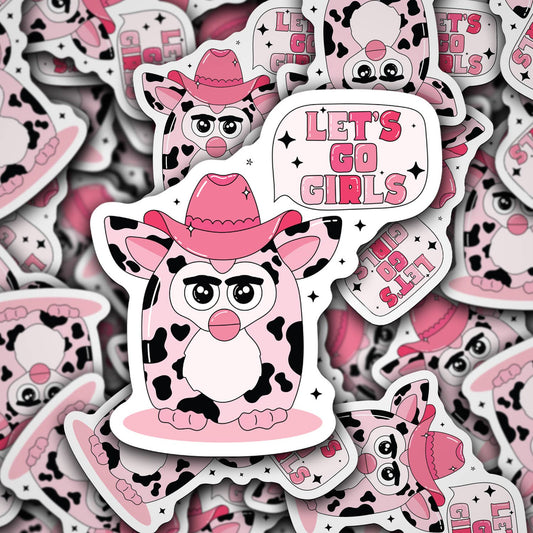 Vinyl Decal Y2K Toy Let's Go Girls