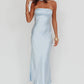 Halter Satin Maxi Dress