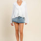 BOHO TRUMPET SLEEVE BLOUSE