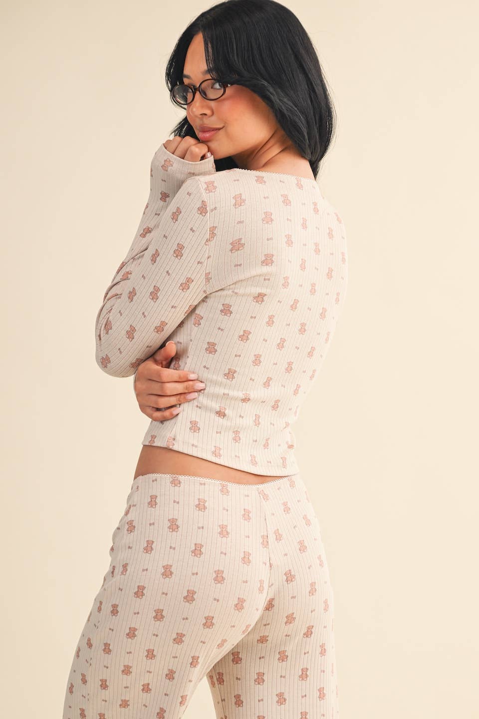 Teddy Bear Print Top