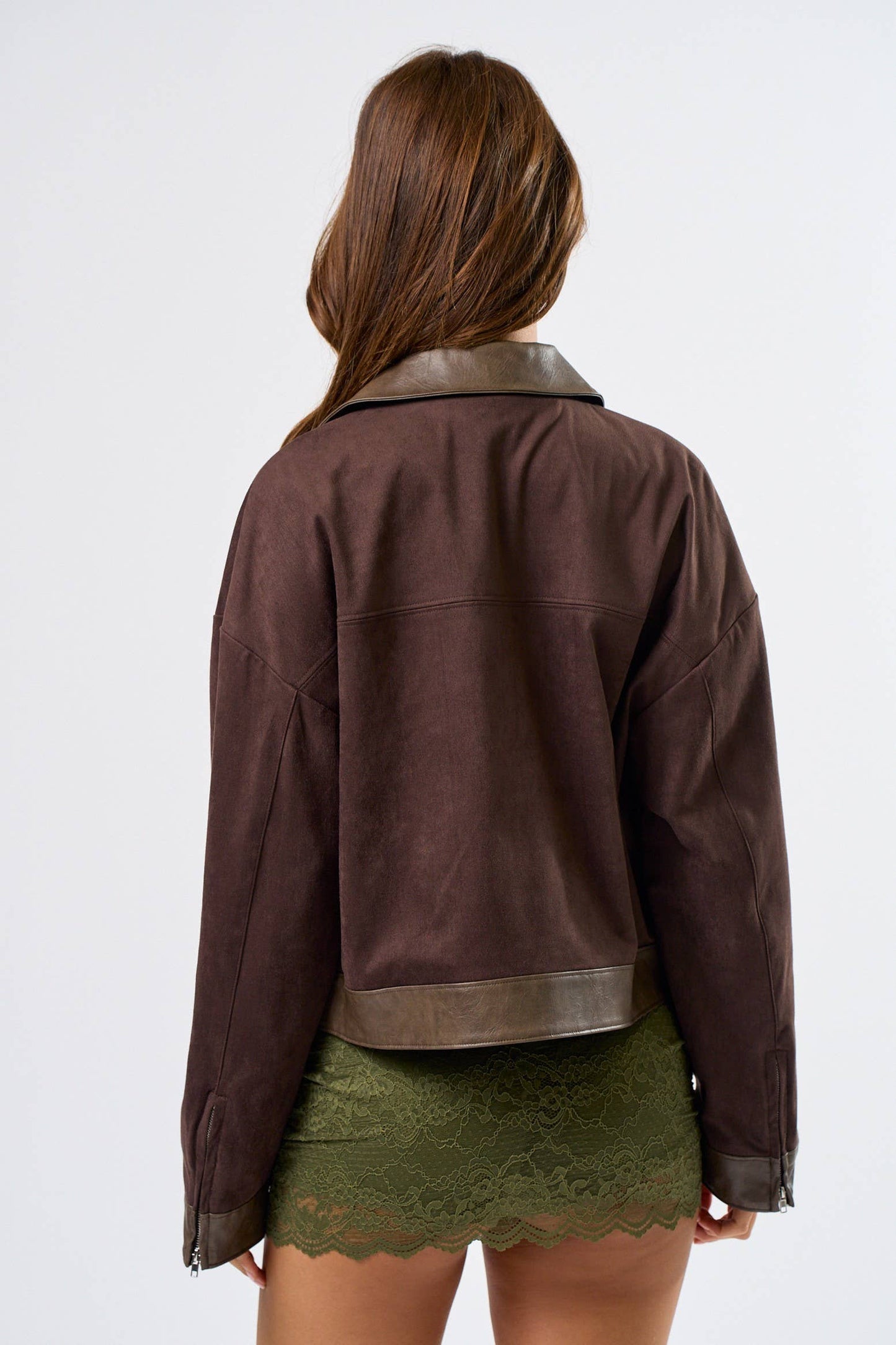 The Suede Bomber Jacket
