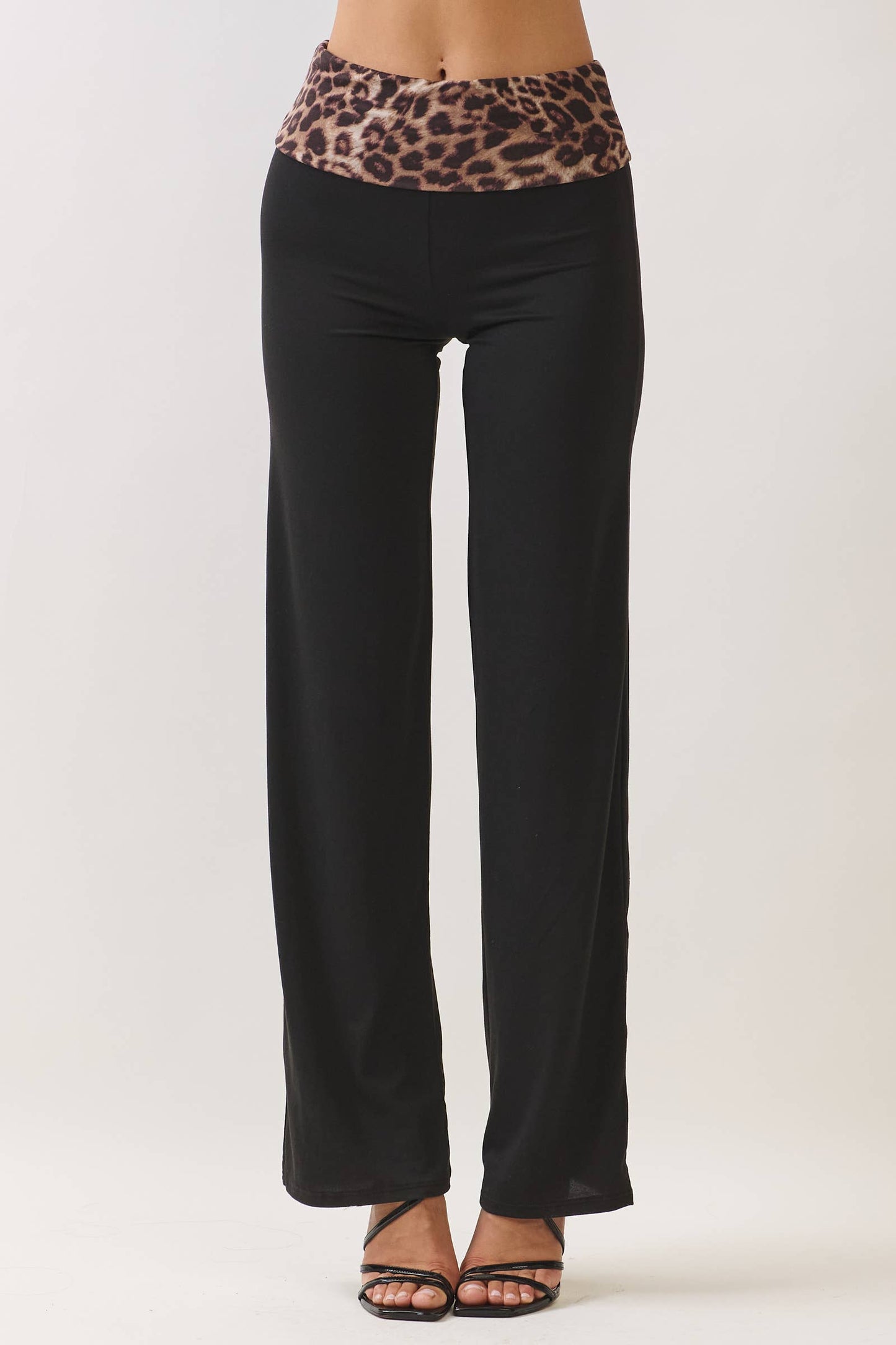 Straight Leg Fold Over Pants