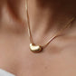 Louis 18K Gold Non-Tarnish Puffy Heart Necklace