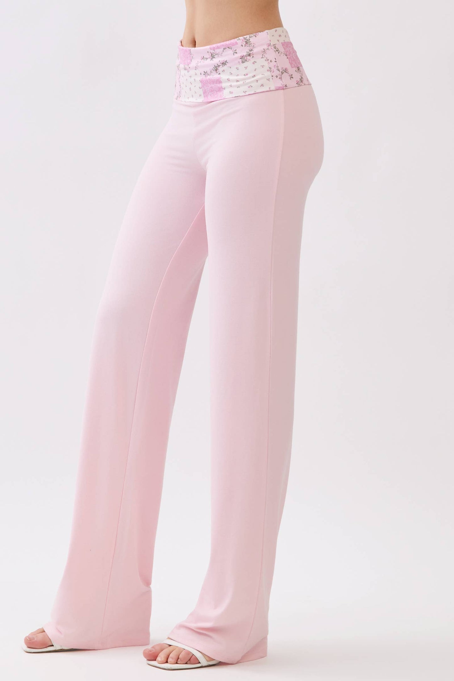 Straight Leg Fold Over Pants