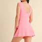 Sleeveless Wrap Tie Front Dress