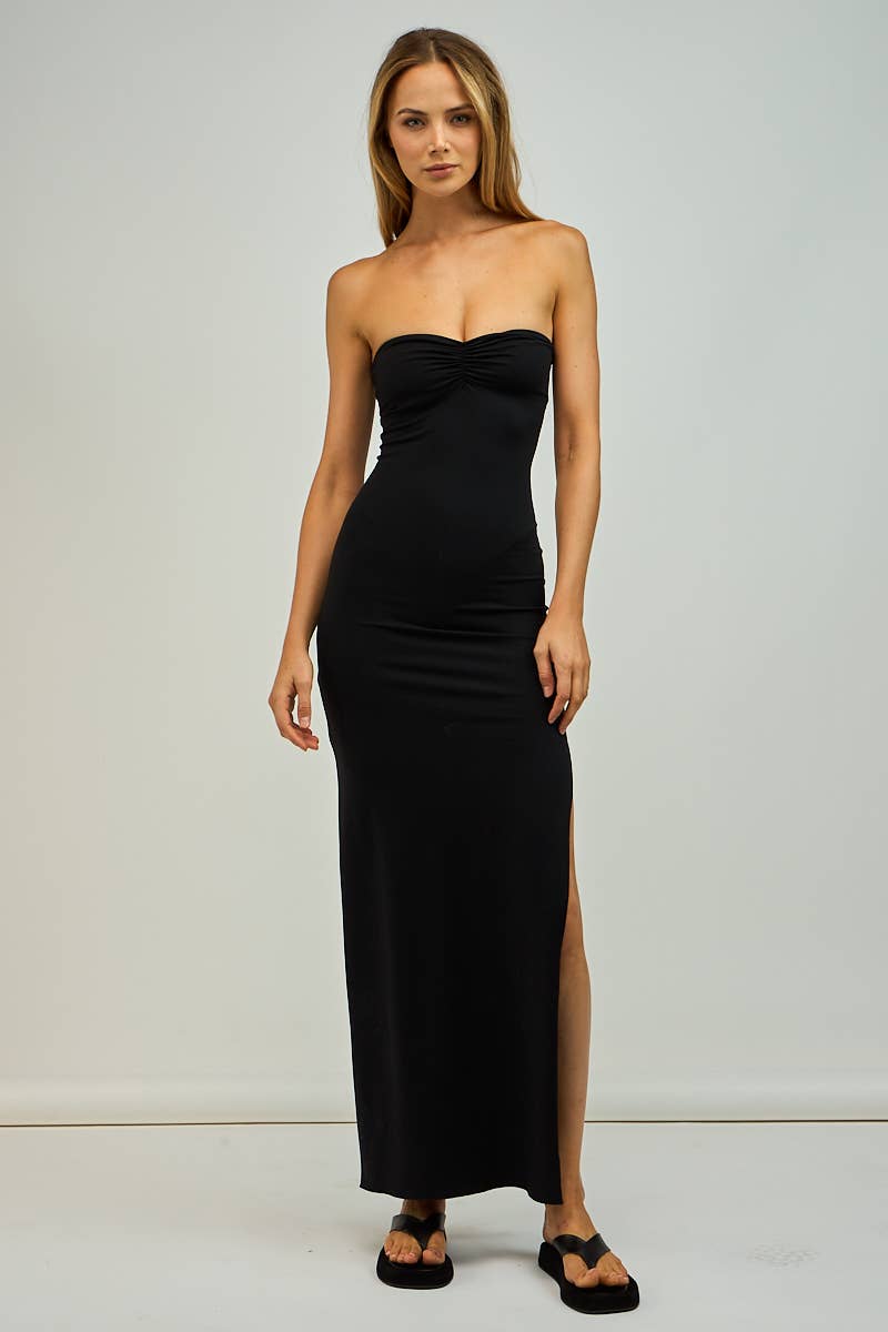 Slim Fit Slit Maxi Dress