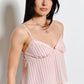 Taylor Lace Trim Striped Cami