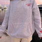 Pearl Grey Hibiscus Flowers Hoodie