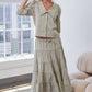 Tiered Plaid Skirt
