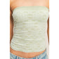 Strapless Jacquard Top