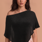 SEQUIN SWEATER PONCHO