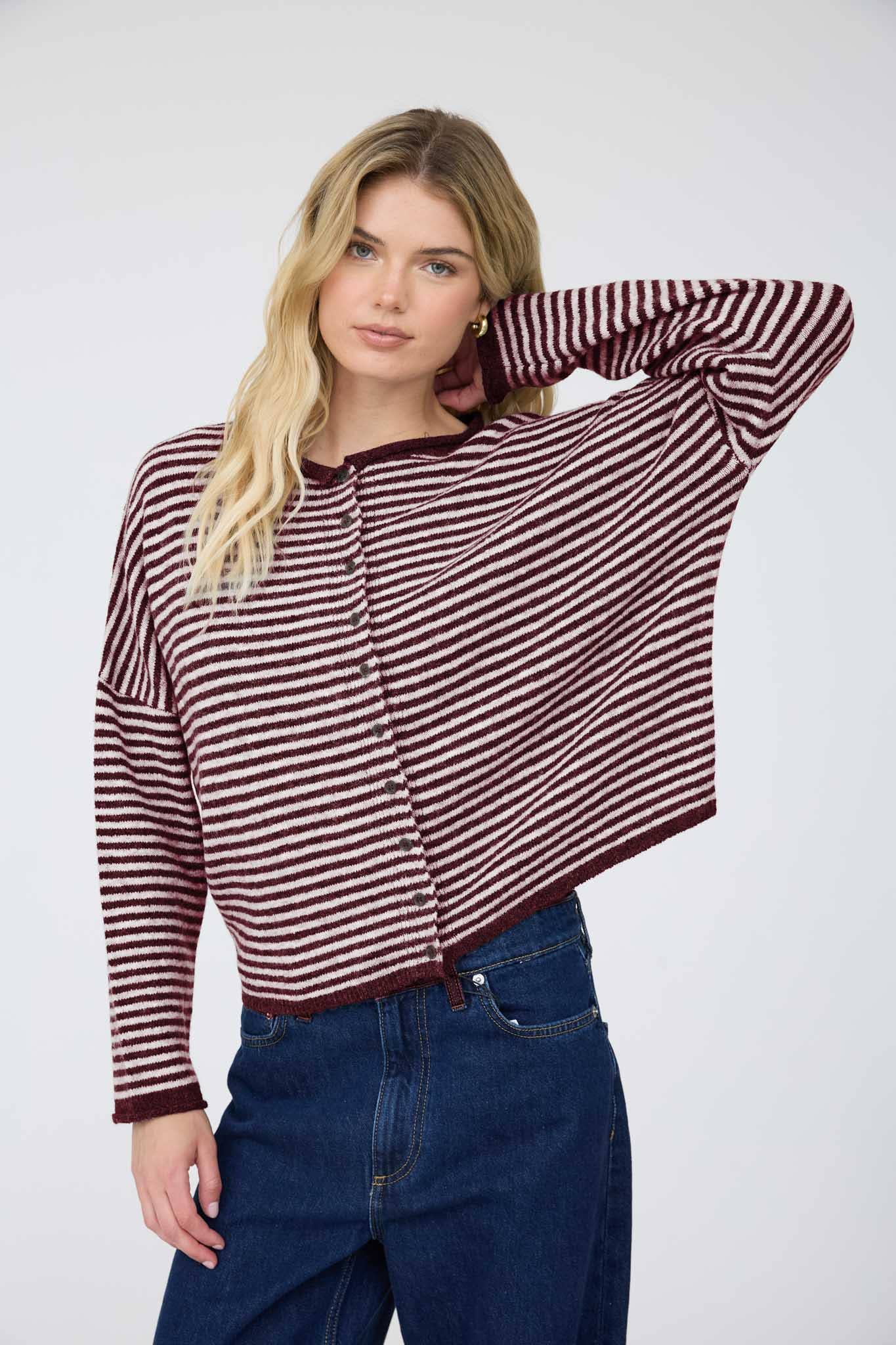 Sadie Striped Cardigan