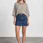 Leah Striped Short Sleeve Cardigan