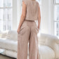Striped Wide Leg Smocked Pants
