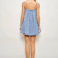KARA GINGHAM MINI DRESS